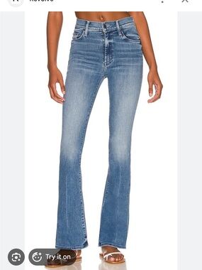 MOTHER HIGH WAISTED WEEKENDER SKIMP - WE THE ANIMALS size 30